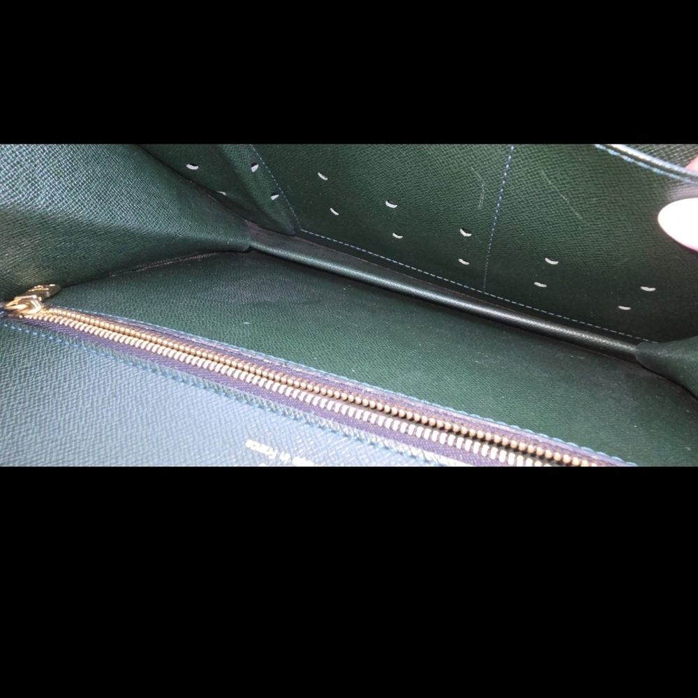LOUIS VUITTON Pochette Clutch Bag Green Taiga Leather - Picture 10 of 11